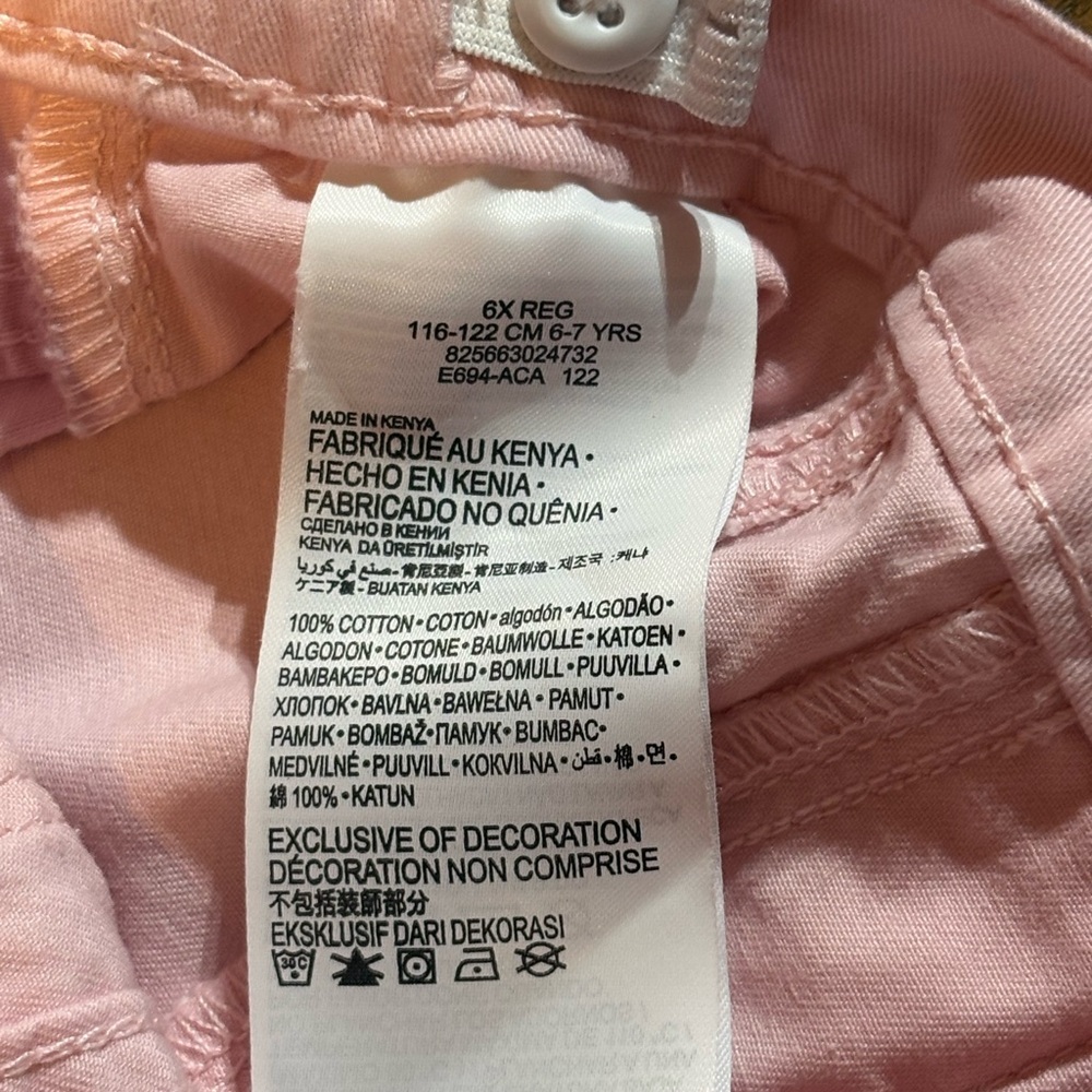 Levi’s Pink Little Girls Shorts - Picture 3 of 5